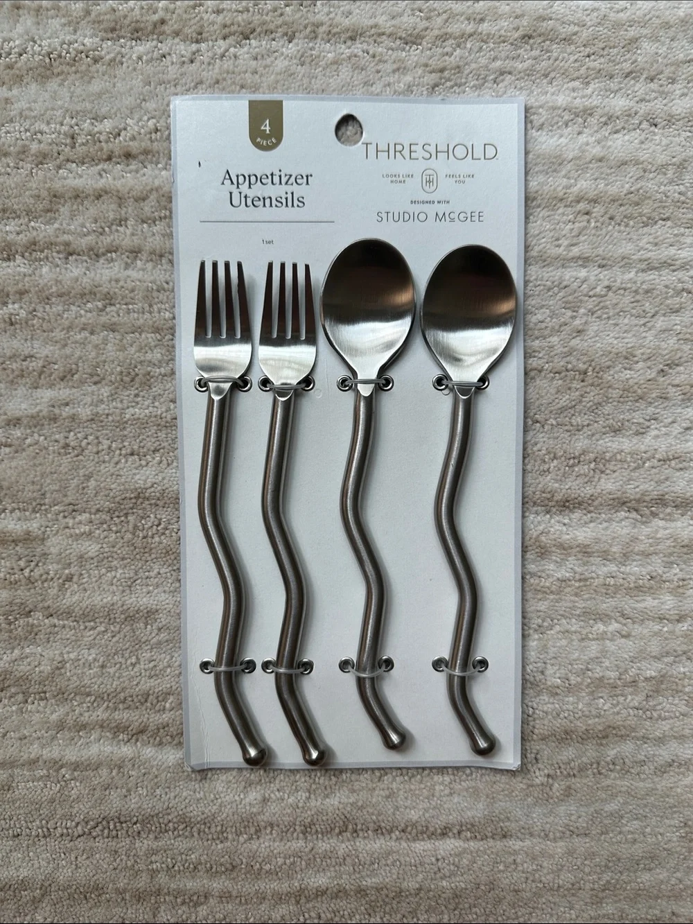 4-Piece Appetizer Utensils Set from Threshold™ designed with Studio McGee